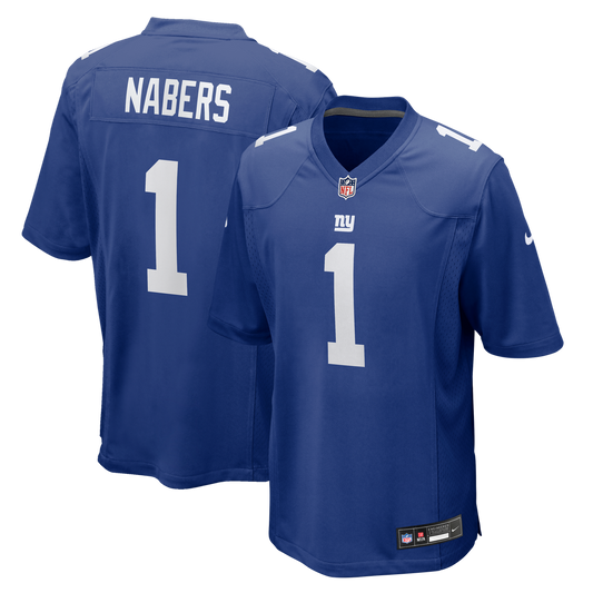 Malik Nabers New York Giants Player Game Jersey - Royal