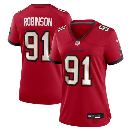 A'Shawn Robinson Tampa Bay Buccaneers Women's Team Game Jersey - Red