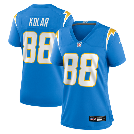 Charlie Kolar Los Angeles Chargers Women's Team Game Jersey - Powder Blue