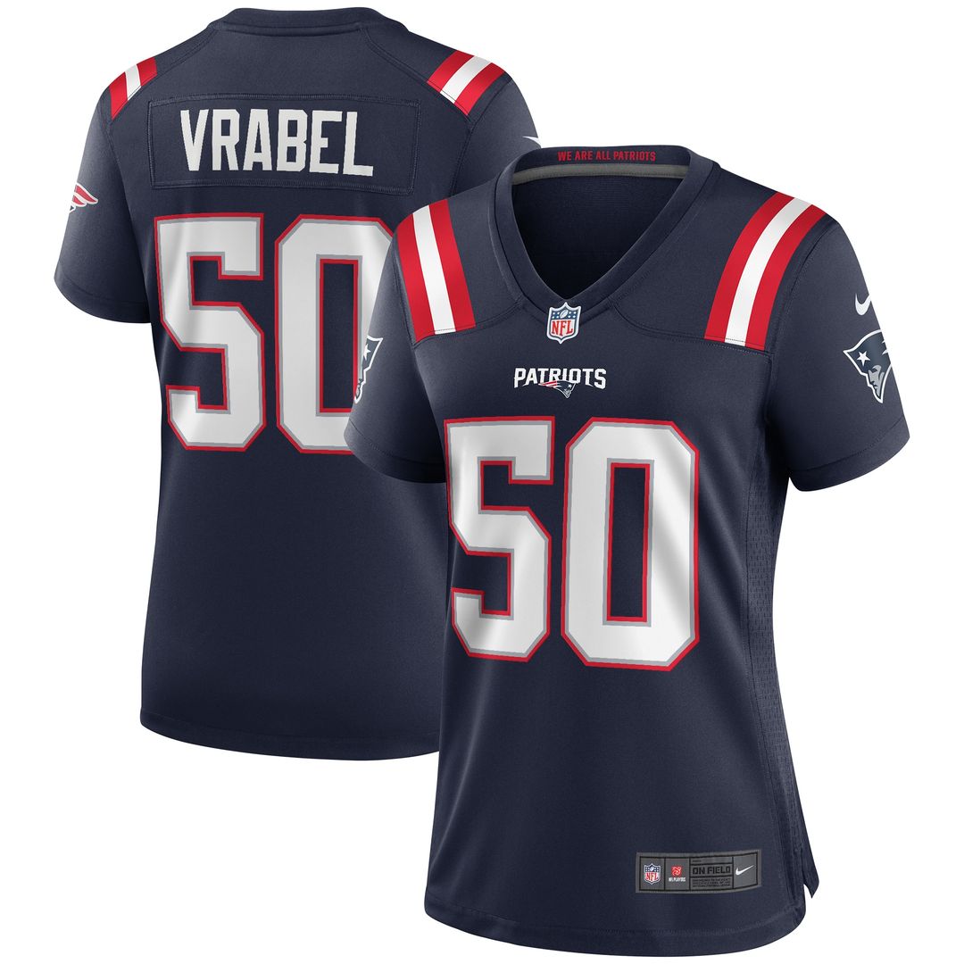Mike Vrabel New England Patriots Women's Retired Game Jersey - Red