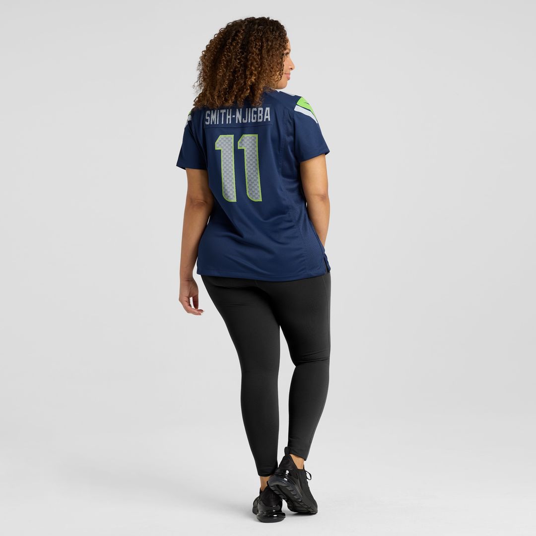 Jaxon Smith-Njigba Seattle Seahawks Women's Throwback Player Game Jersey - Royal