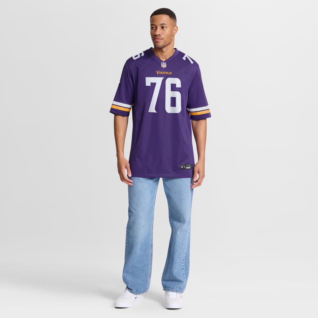 Will Fries Minnesota Vikings Team Game Jersey - Purple