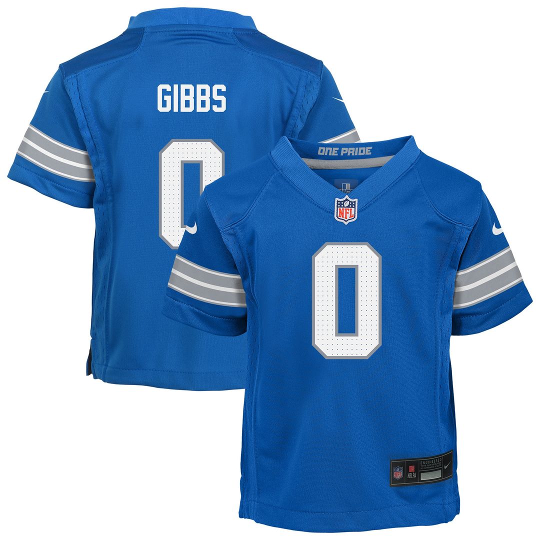 Jahmyr Gibbs Detroit Lions Toddler Alternate Game Jersey - Black