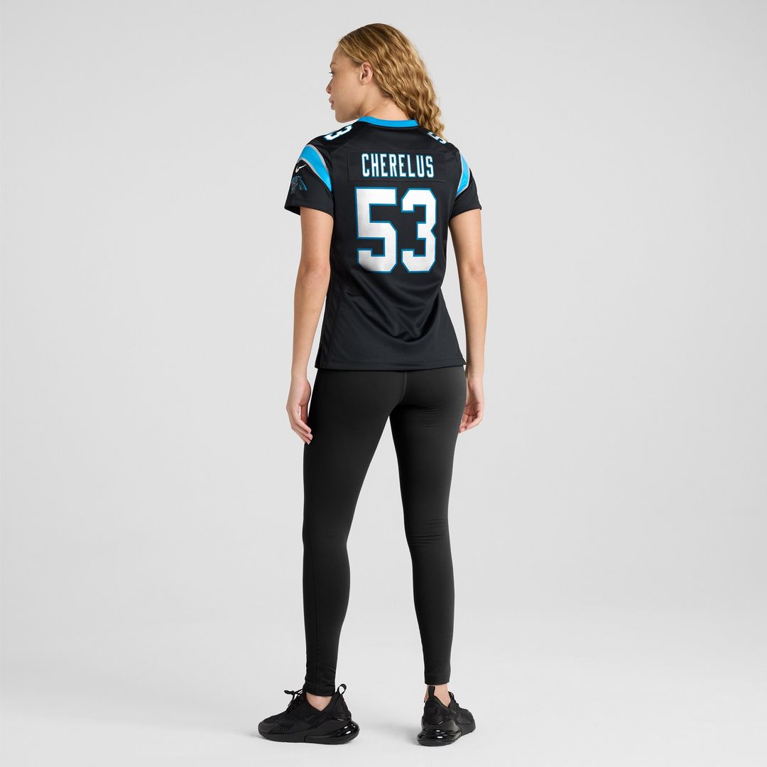 Claudin Cherelus Carolina Panthers Women's Team Game Jersey - Black