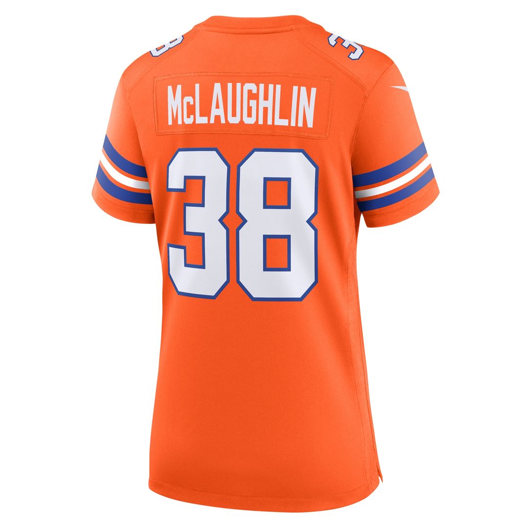 Jaleel McLaughlin Denver Broncos Women's Mile High Collection 1977 Throwback Player Game Jersey - Orange