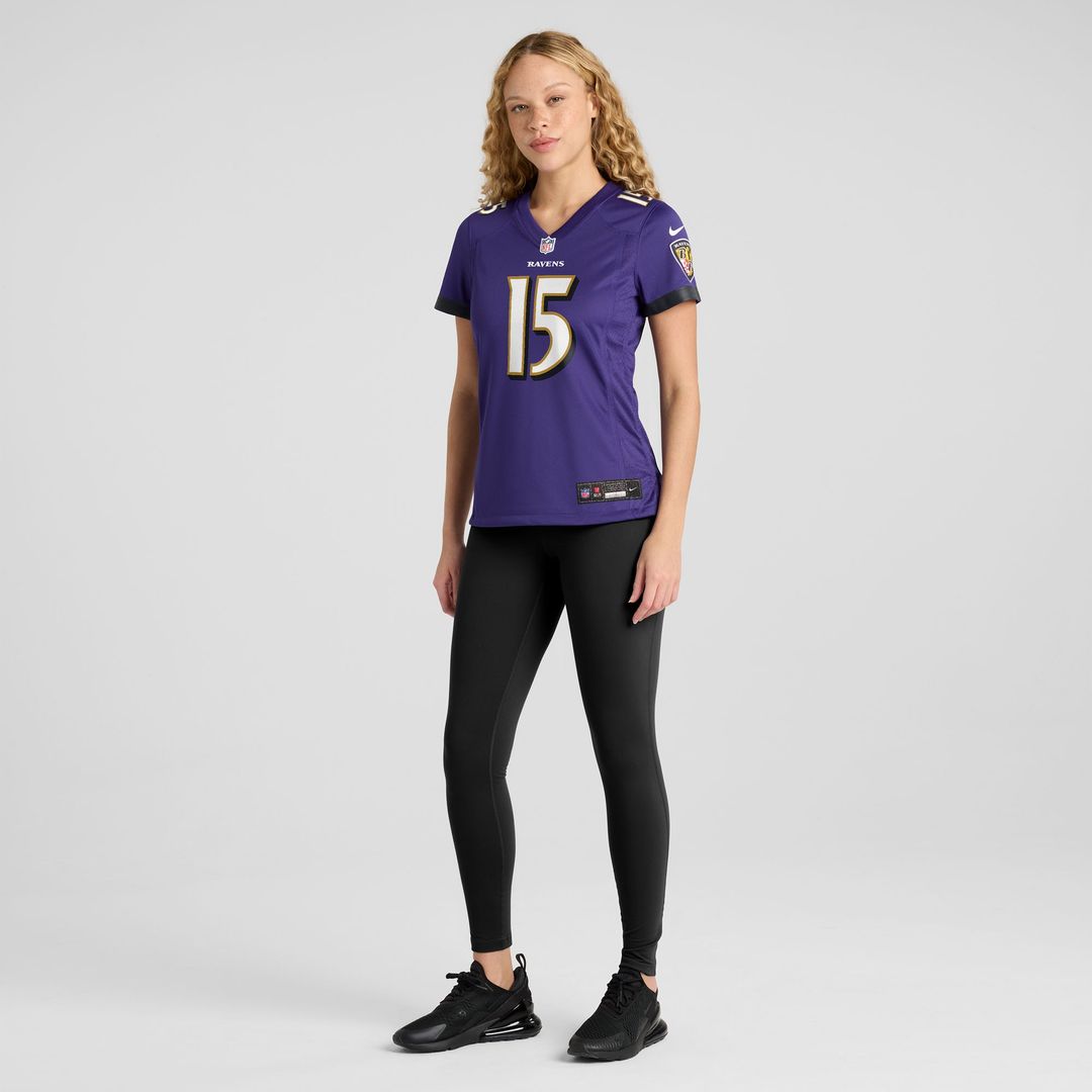 Cooper Rush Baltimore Ravens Women's Team Game Jersey - Purple