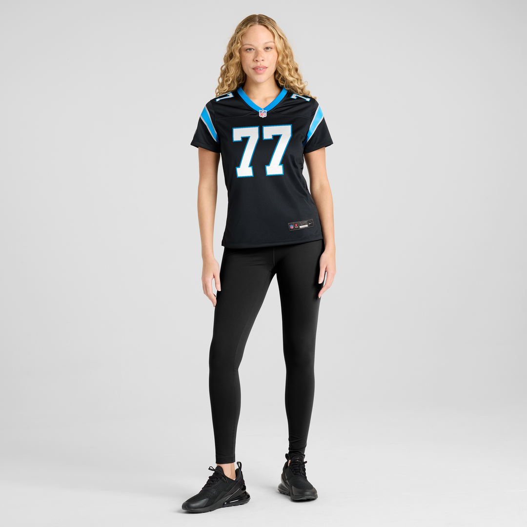 Luke Fortner Carolina Panthers Women's Team Game Jersey - Black
