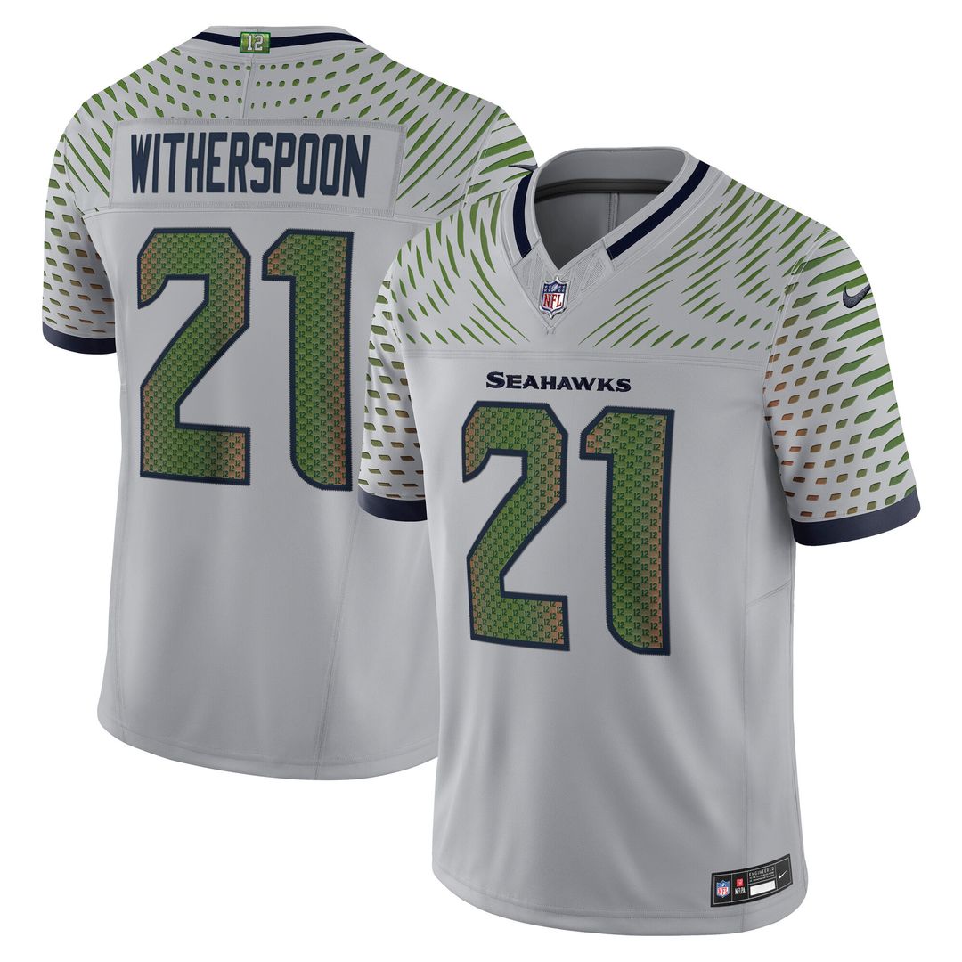 Devon Witherspoon Seattle Seahawks 2025 Rivalries Collection Stitched Limited Jersey - Wolf Gray