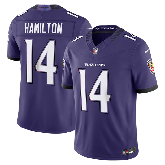 Kyle Hamilton Baltimore Ravens Vapor F.U.S.E. Stitched Limited Jersey - Purple