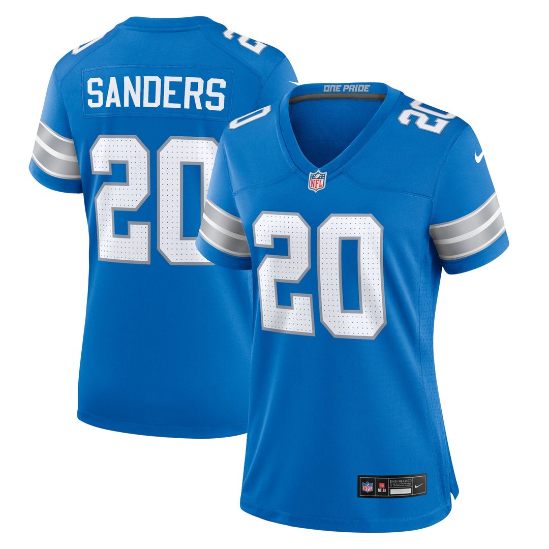 Barry Sanders Detroit Lions Women's 2nd Alternate Retired Player Game Jersey - Black