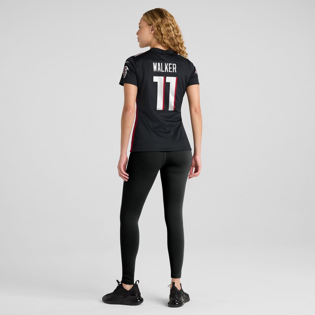 Jalon Walker Atlanta Falcons Women's Team Game Jersey - Black