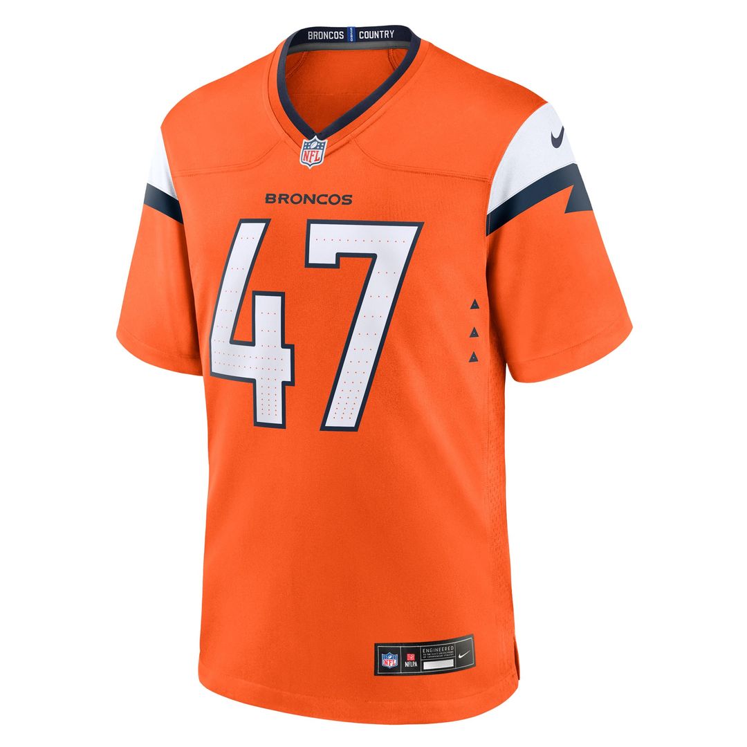 Karene Reid Denver Broncos Team Game Jersey - Orange