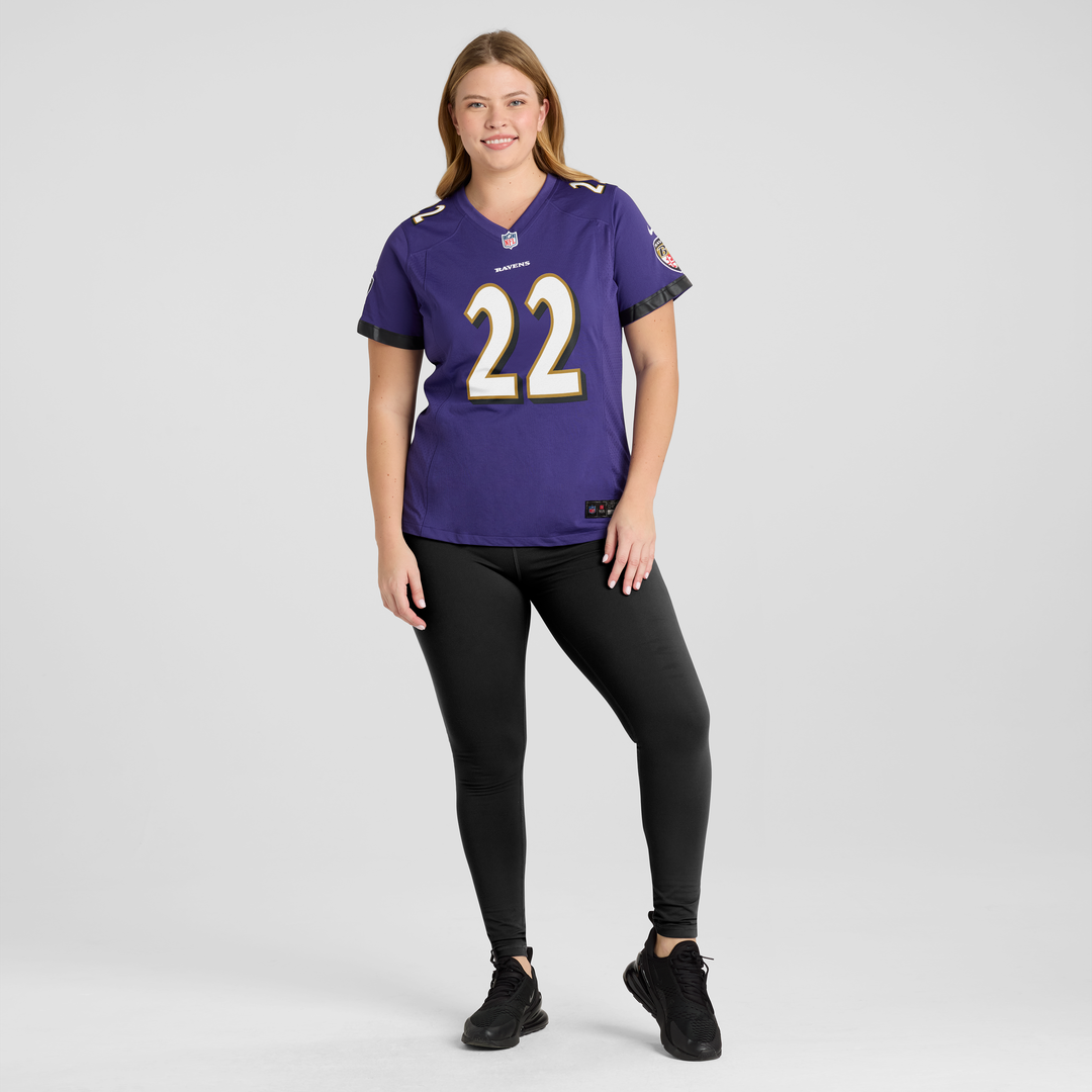 Derrick Henry Baltimore Ravens Women's Game Player Jersey - Purple