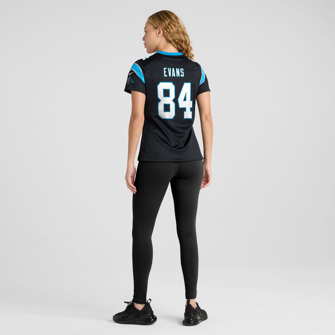 Mitchell Evans Carolina Panthers Women's Team Game Jersey - Black