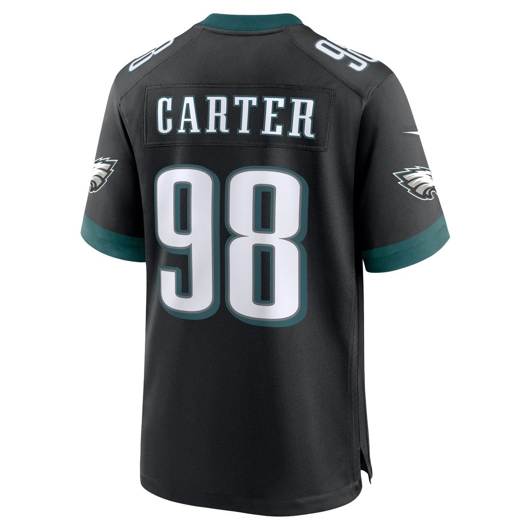 Jalen Carter Philadelphia Eagles Alternate Game Player Jersey - Black