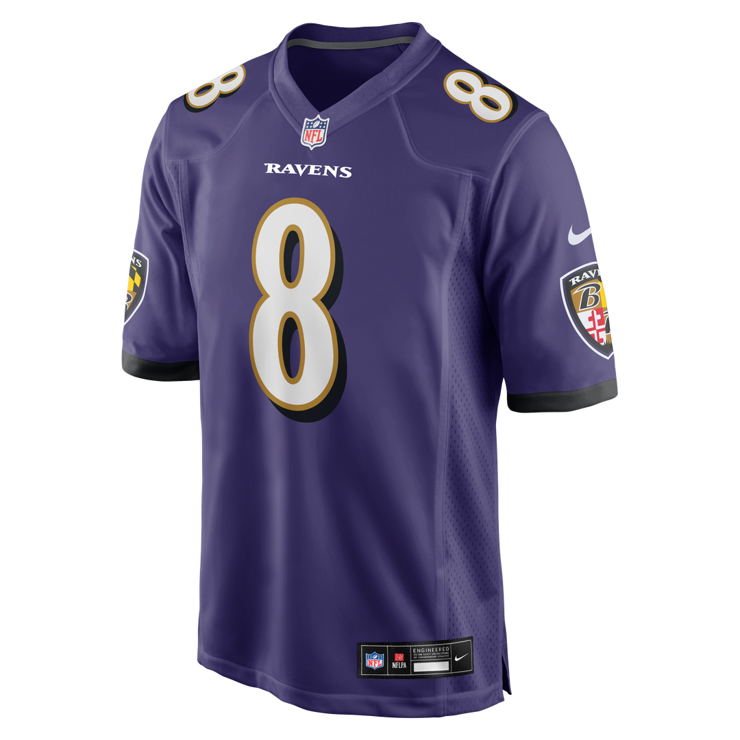 Lamar Jackson Baltimore Ravens Game Jersey - Purple