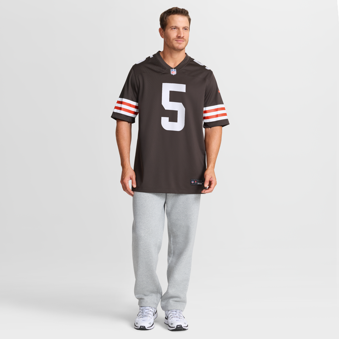 Rayshawn Jenkins Cleveland Browns Team Game Jersey - Brown