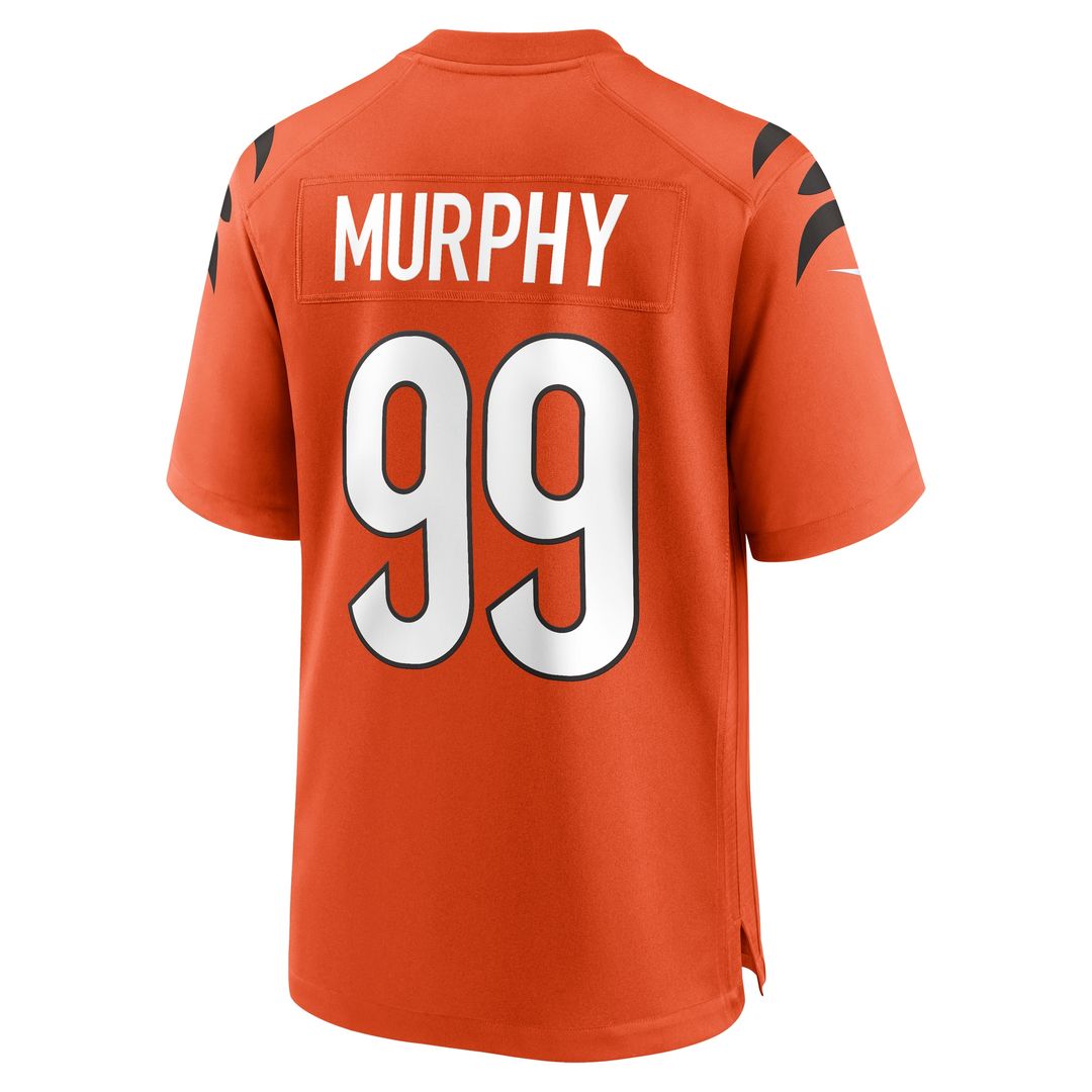 Myles Murphy Cincinnati Bengals Alternate Game Jersey - Orange