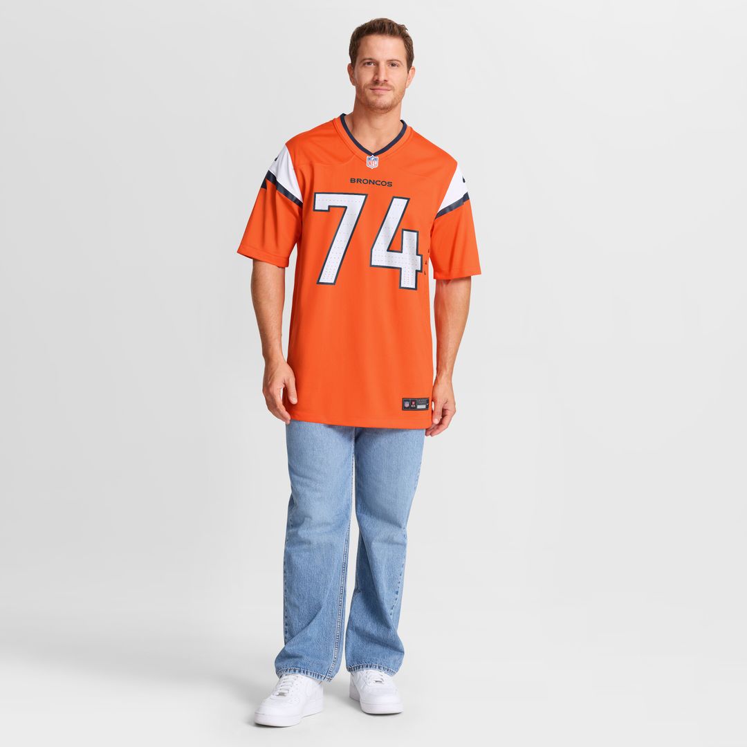 Ben Powers Denver Broncos Team Game Jersey - Orange