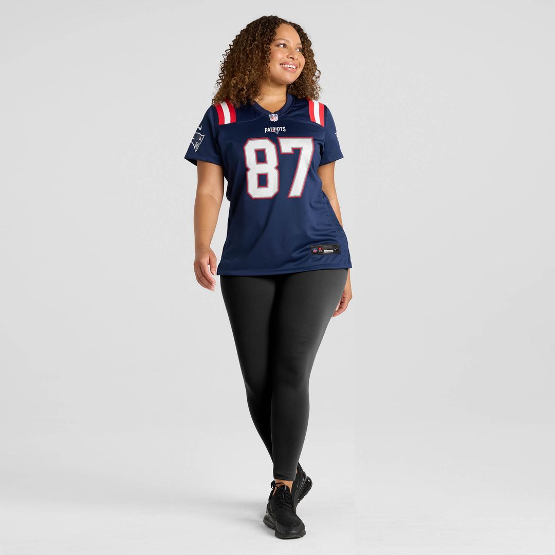 Romeo Doubs New England Patriots Women's Game Jersey - Navy