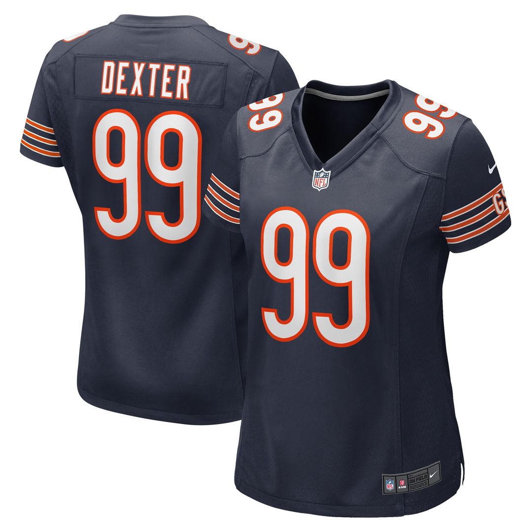 Gervon Dexter Sr Chicago Bears Women's Team Game Jersey - Navy