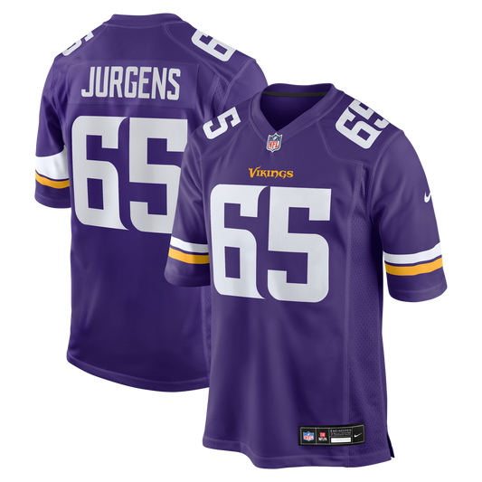 Michael Jurgens Minnesota Vikings Game Jersey - Purple