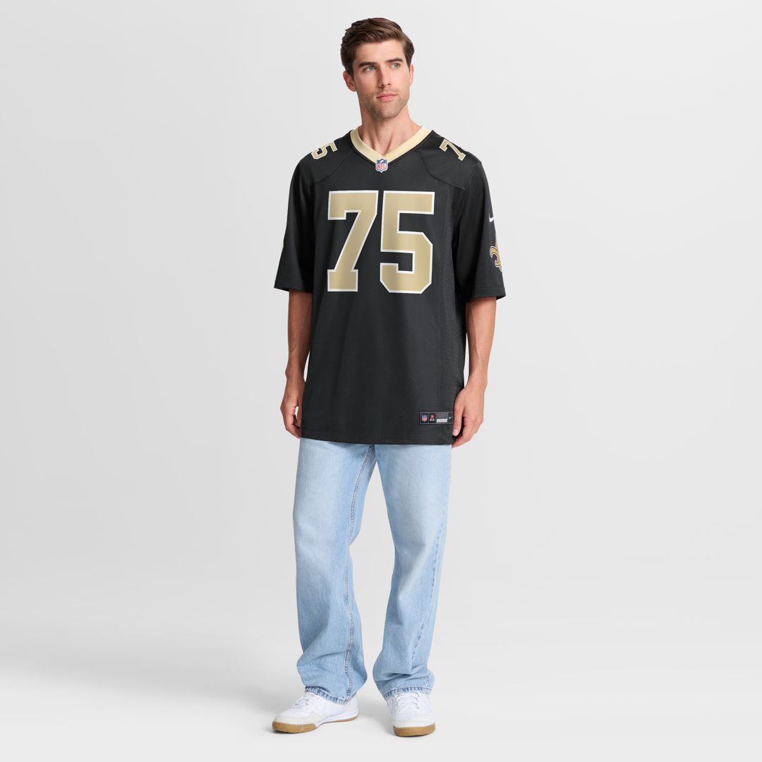 Taliese Fuaga New Orleans Saints Game Jersey - Black