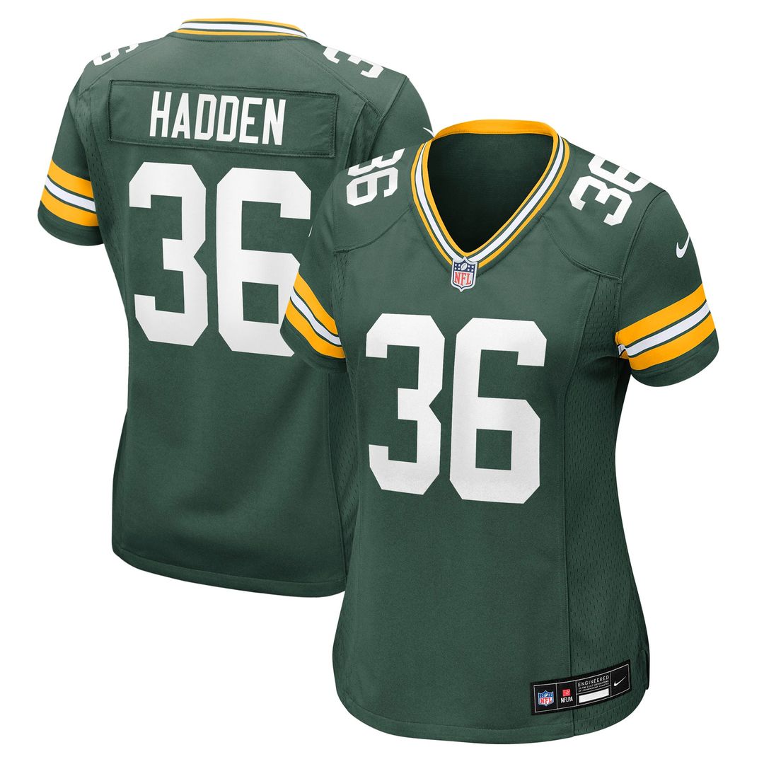 Kamal Hadden Green Bay Packers Women's Team Game Jersey - Green
