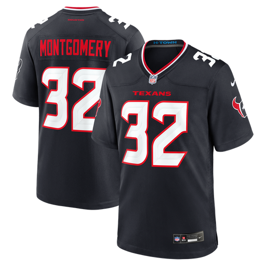 David Montgomery Houston Texans Game Jersey - Navy