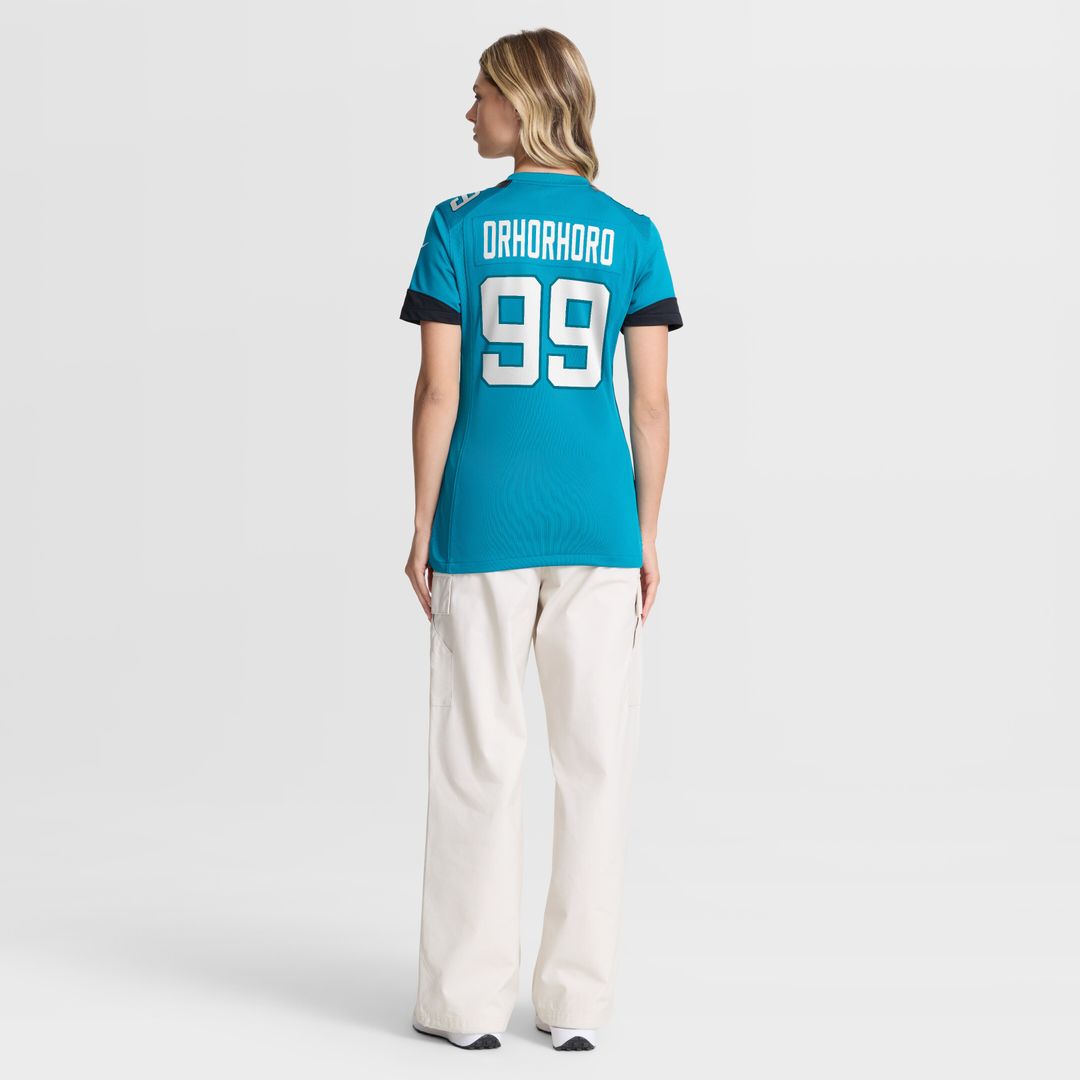 Ruke Orhorhoro Jacksonville Jaguars Women's Team Game Jersey - Teal
