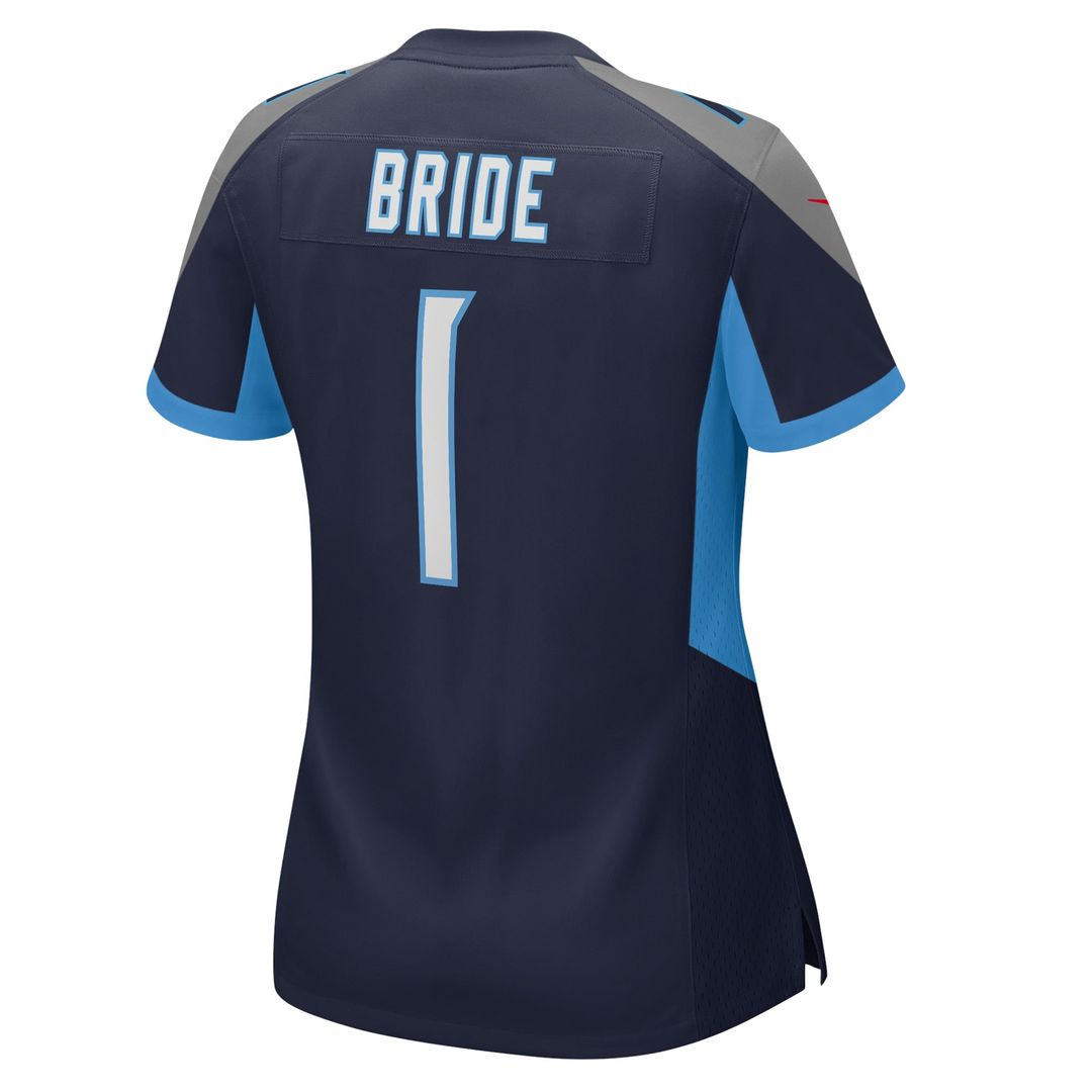 Number 1 Bride Tennessee Titans Women's Game Jersey - Navy