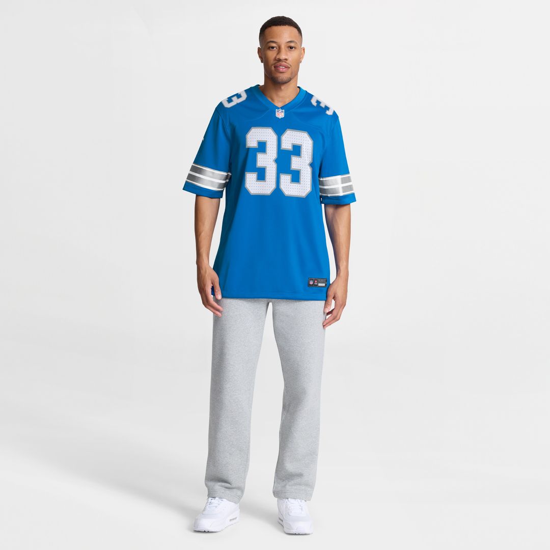 Sione Vaki Detroit Lions Team Game Jersey - Blue