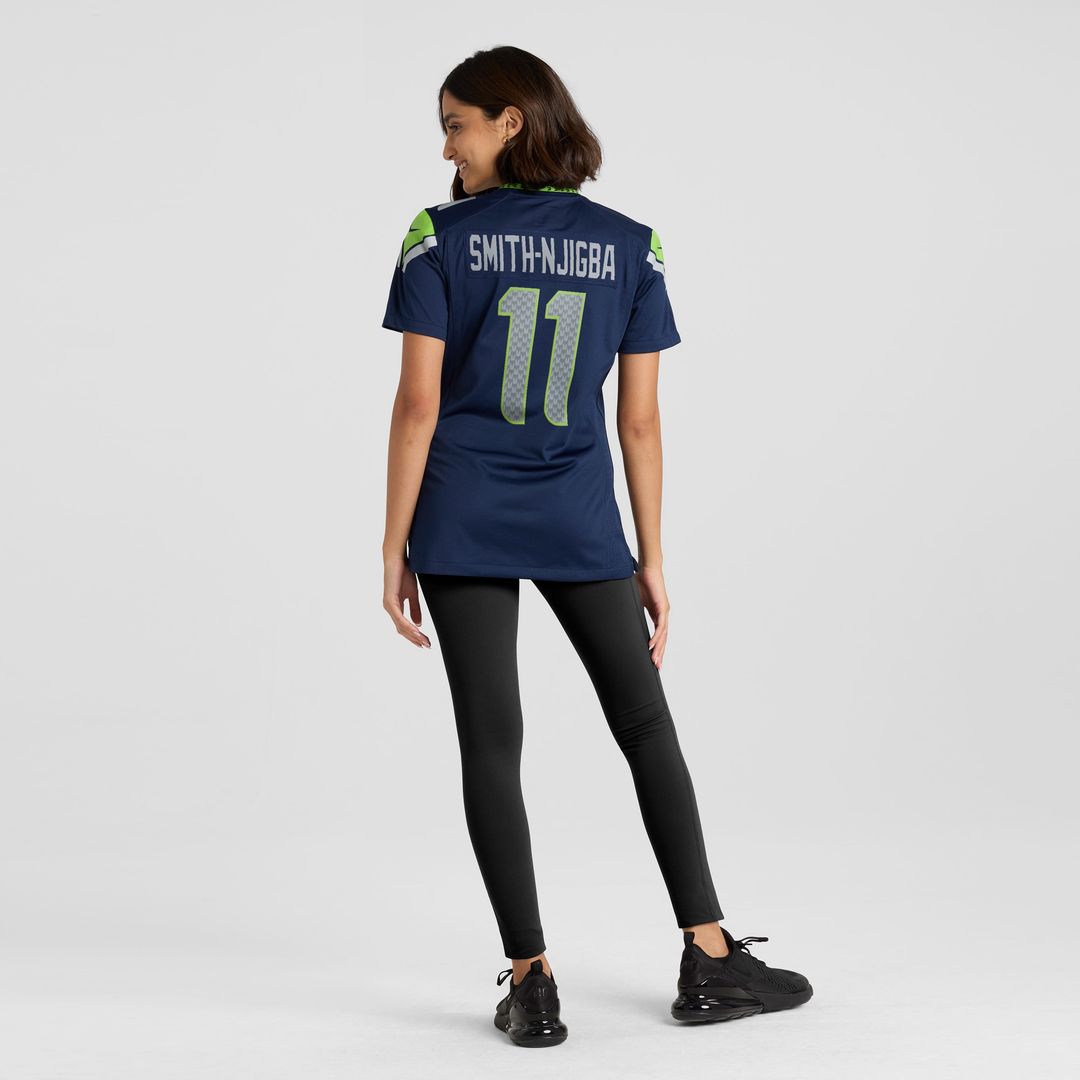 Jaxon Smith-Njigba Seattle Seahawks Women's Throwback Player Game Jersey - Royal