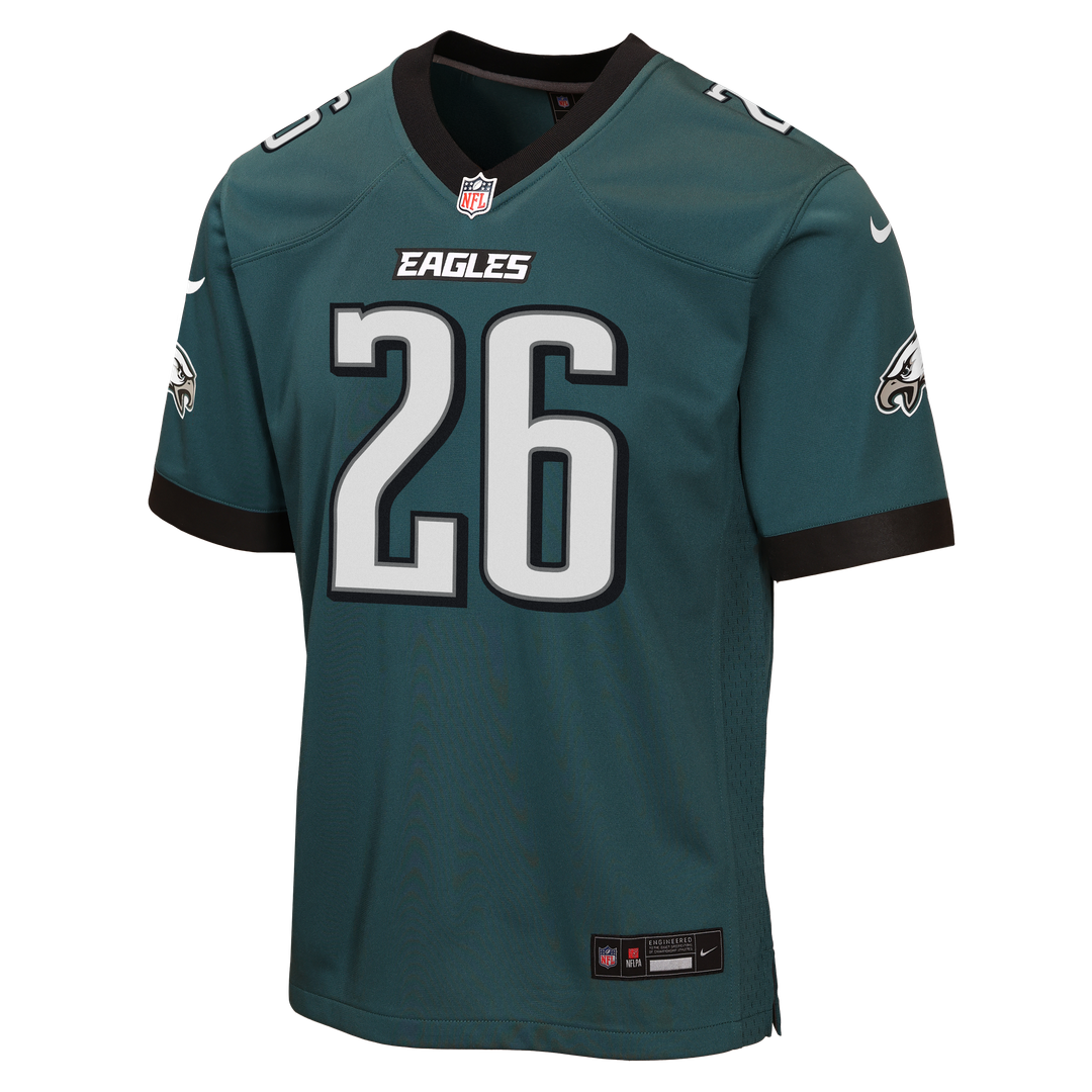 Saquon Barkley Philadelphia Eagles Youth Team Game Jersey - Midnight Green