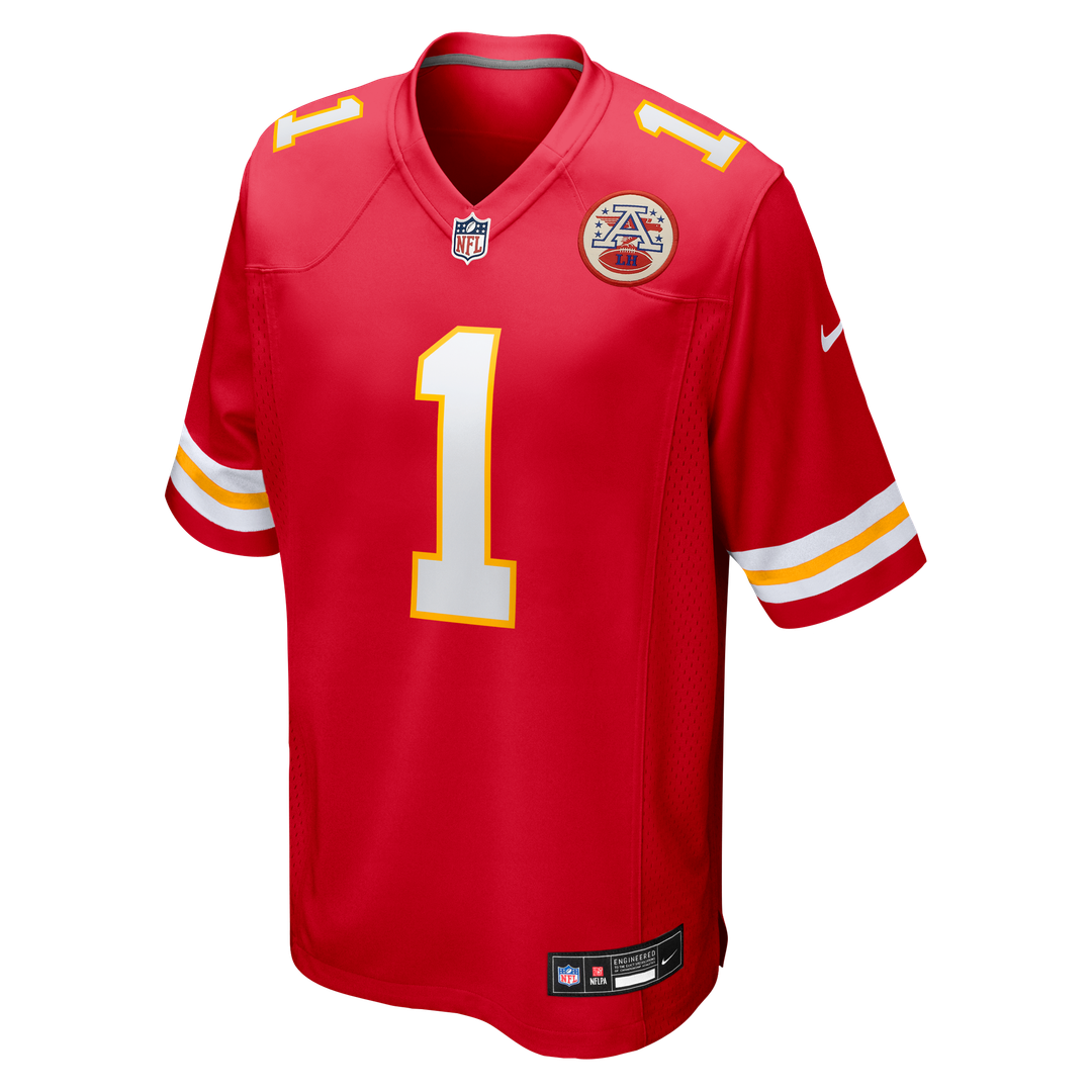 Number 1 Dad Kansas City Chiefs Game Jersey - Red