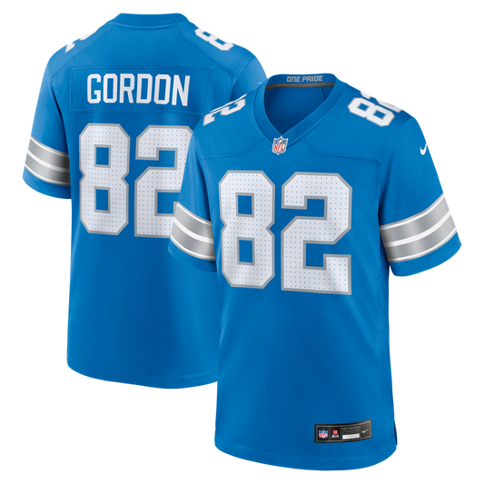 Thomas Gordon Detroit Lions Team Game Jersey - Blue
