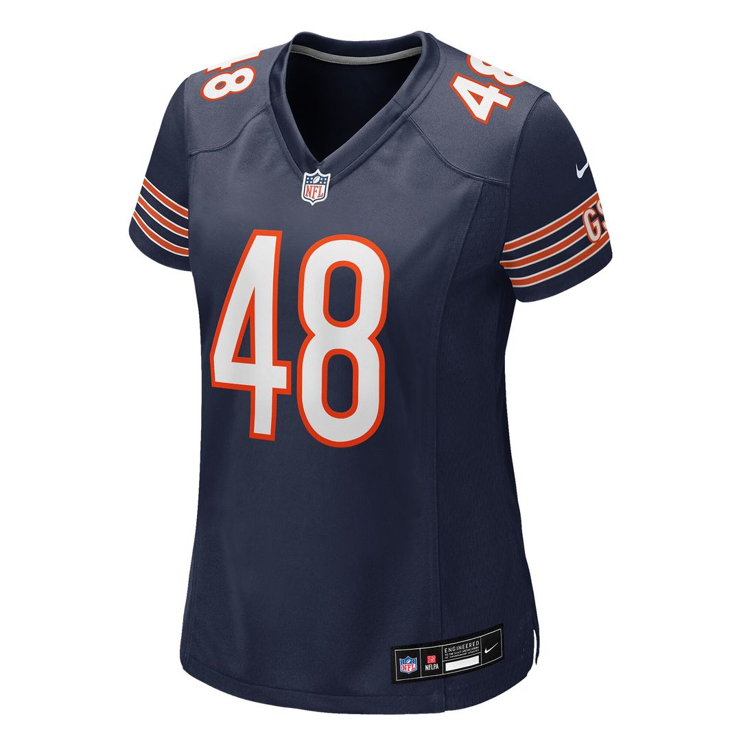 D'Marco Jackson Chicago Bears Women's Team Game Jersey - Navy