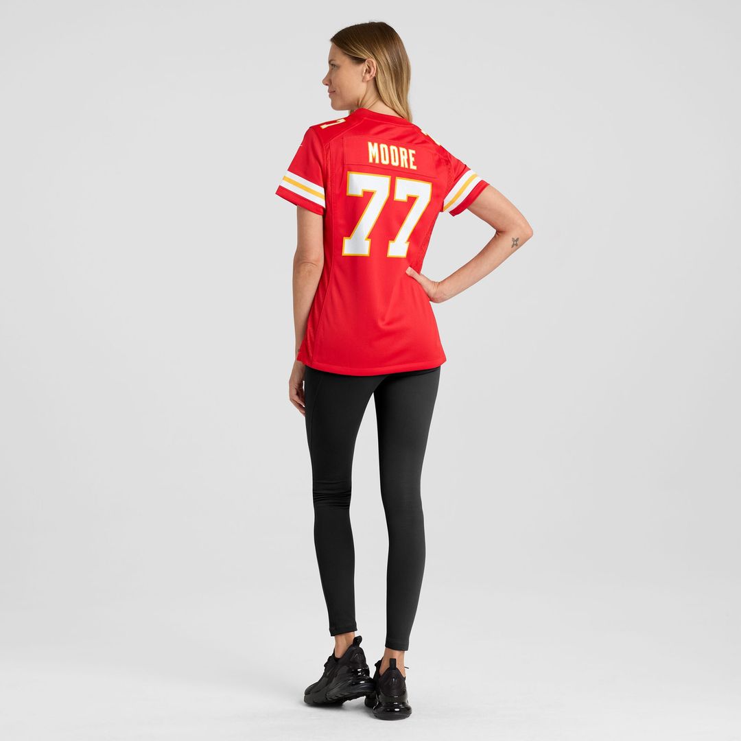 Jaylon Moore Kansas City Chiefs Women's Team Game Jersey - Red