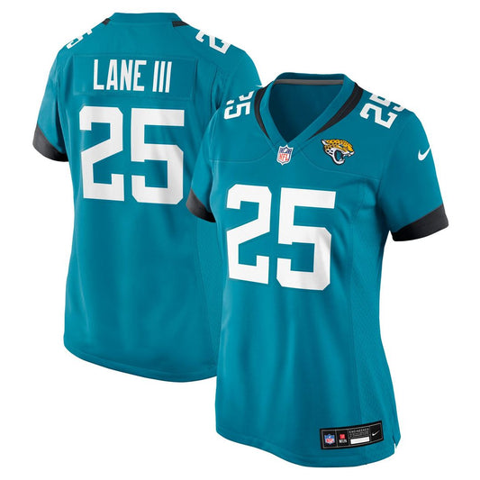 Rayuan Lane III Jacksonville Jaguars Women's Team Game Jersey - Teal