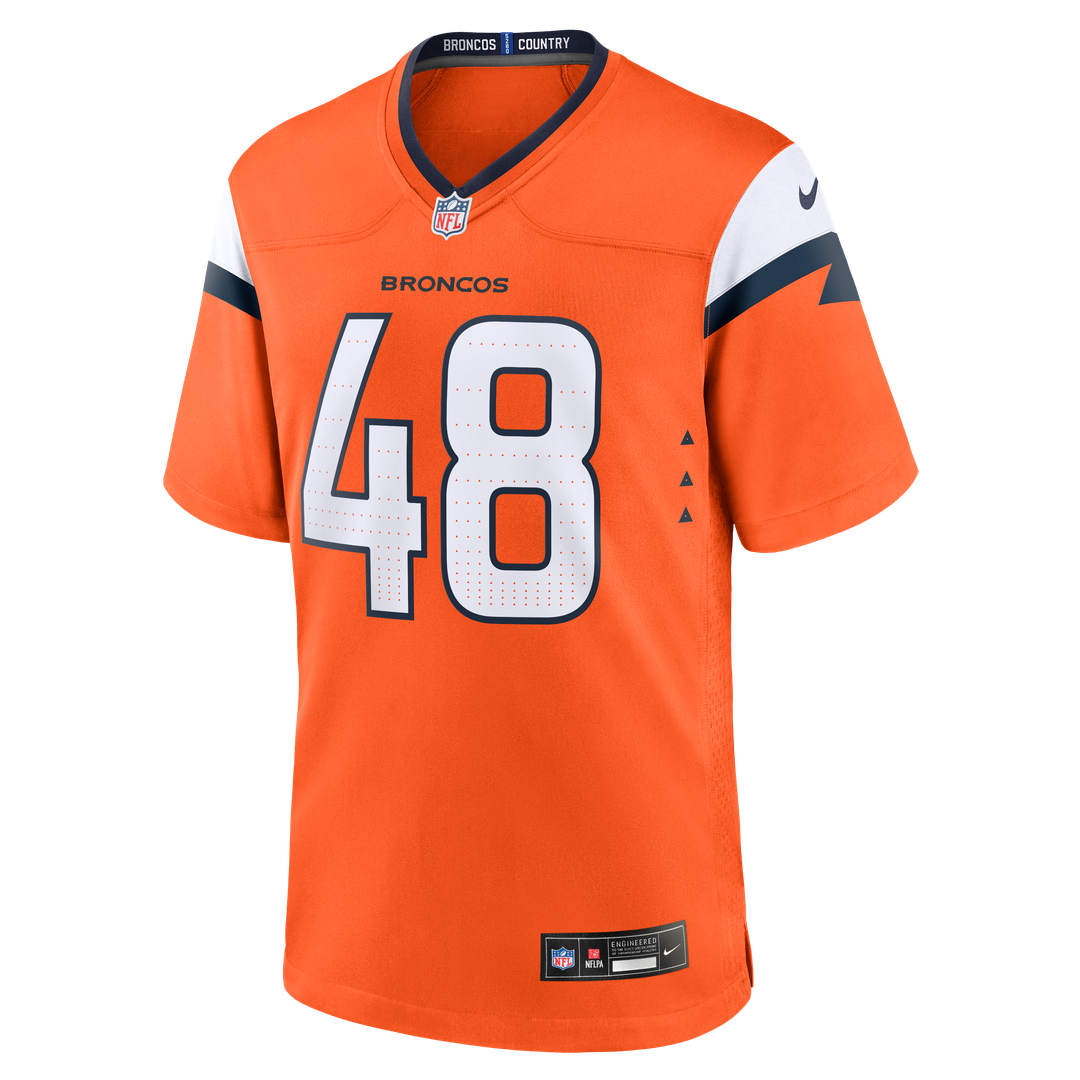 Mitchell Fraboni Denver Broncos Team Game Jersey - Orange