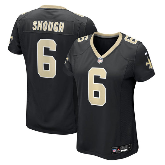 Tyler Shough New Orleans Saints Women's Game Jersey - Black