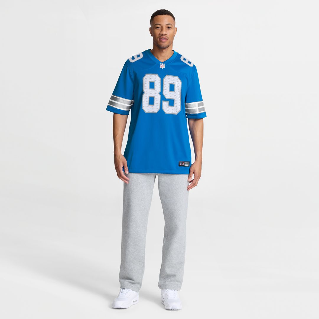 Brock Wright Detroit Lions Team Game Jersey - Blue