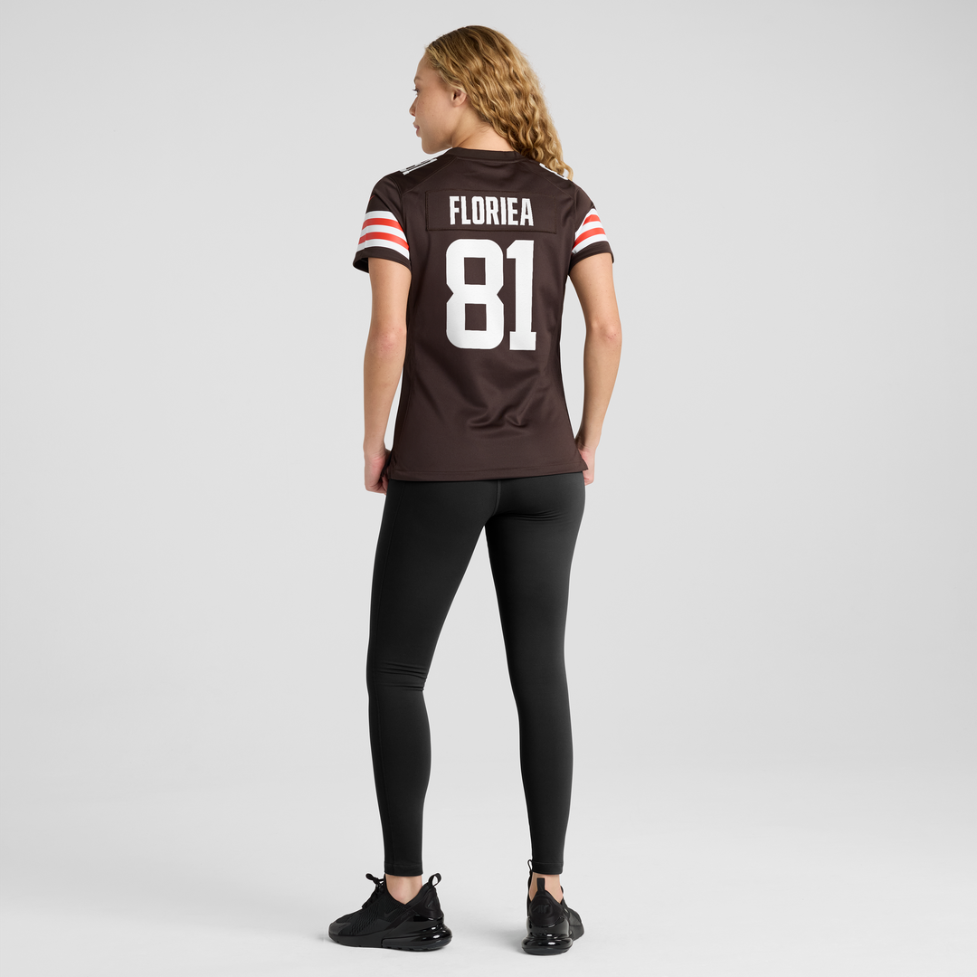 Luke Floriea Cleveland Browns Women's Team Game Jersey - Brown