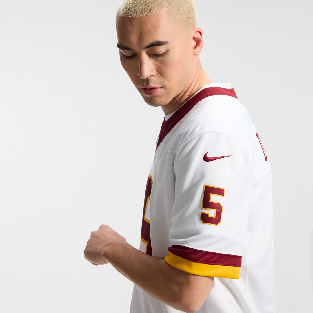 Jayden Daniels Washington Commanders Vapor F.U.S.E. Stitched Limited Jersey - White