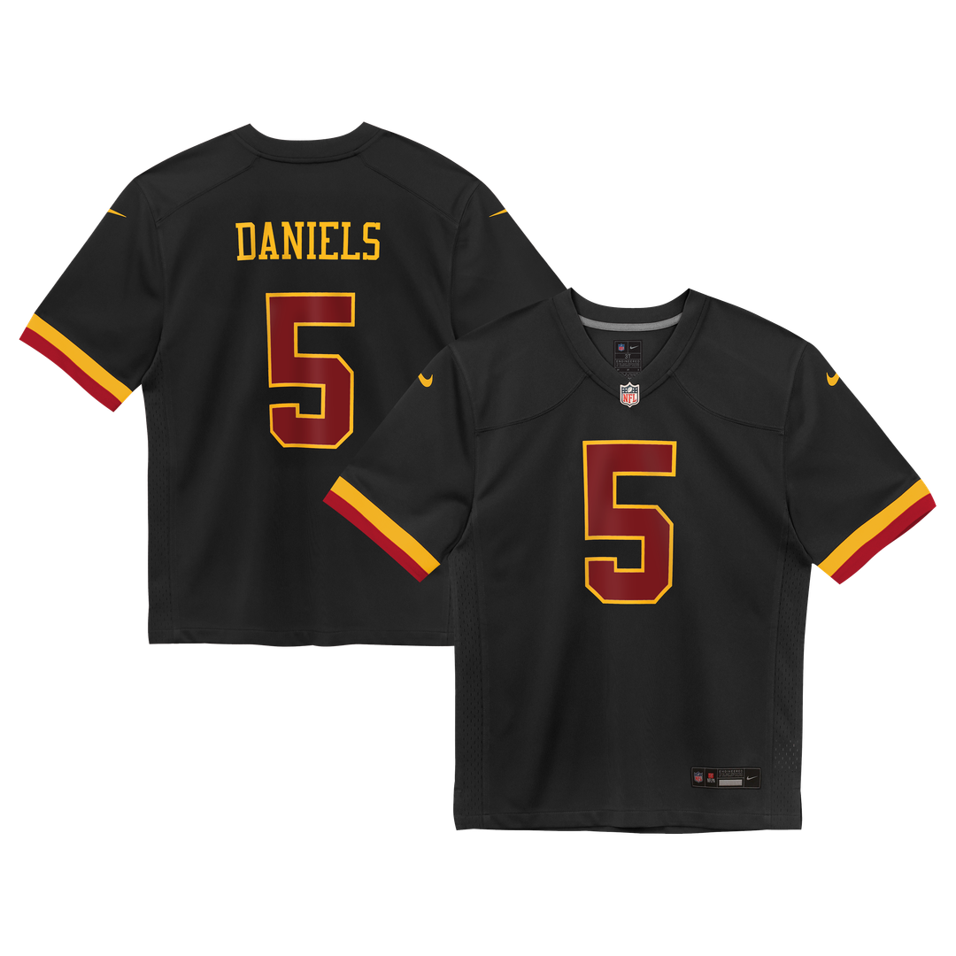 Jayden Daniels Washington Commanders Toddler Alternate Game Jersey - Black