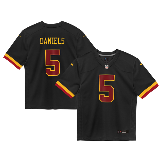 Jayden Daniels Washington Commanders Toddler Alternate Game Jersey - Black