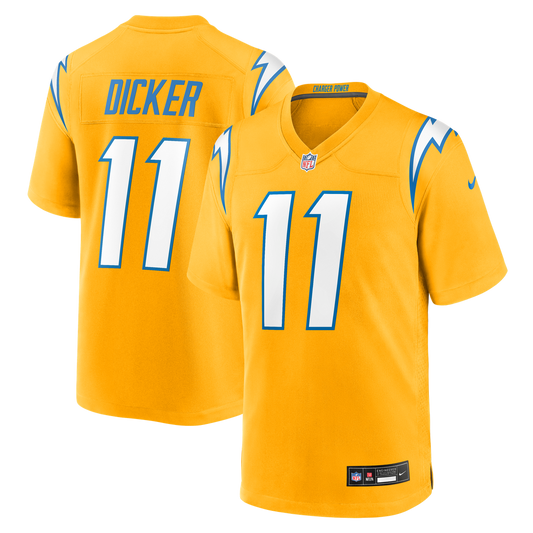Cameron Dicker Los Angeles Chargers Alternate Game Jersey - Gold