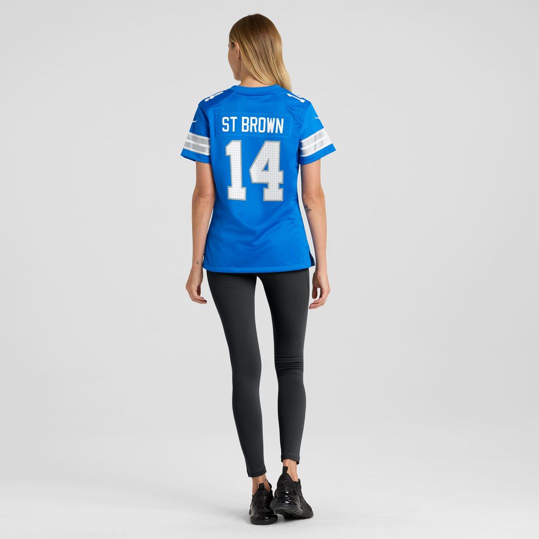 Amon-Ra St. Brown Detroit Lions Women's White Game Jersey - White