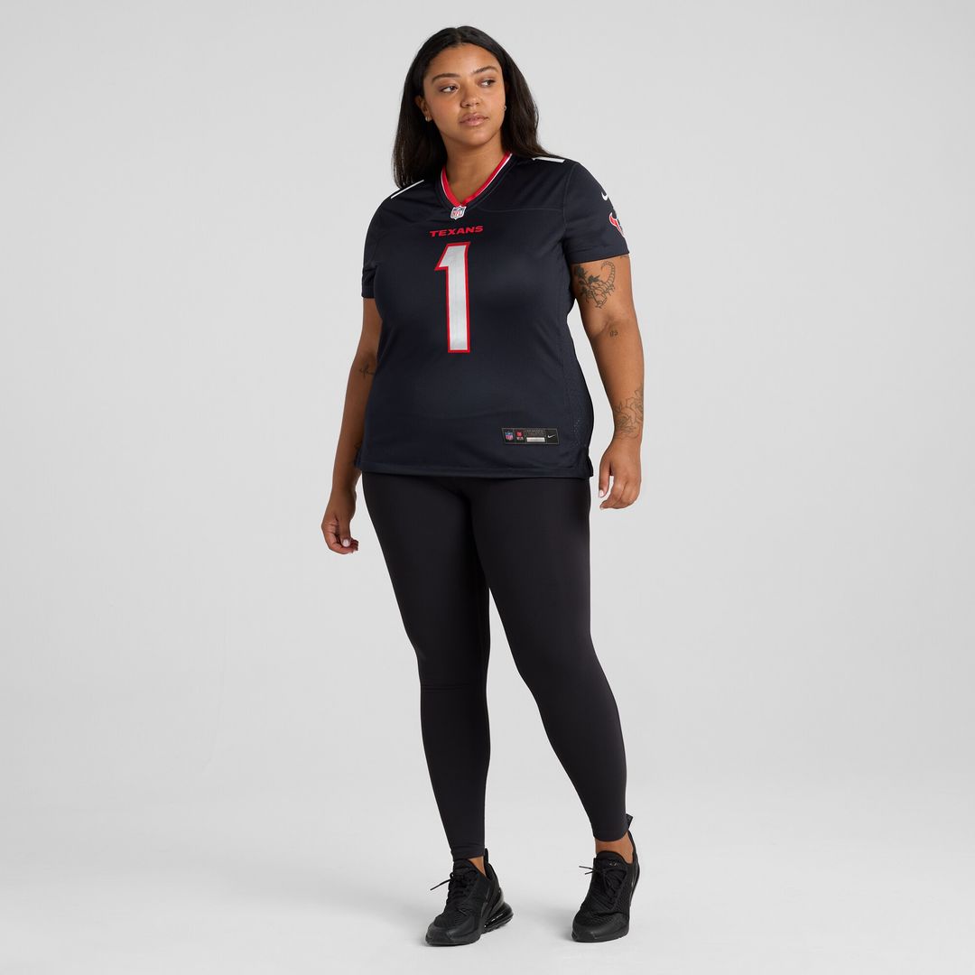 Houston Texans Women's #1 Mom Game Jersey - Navy