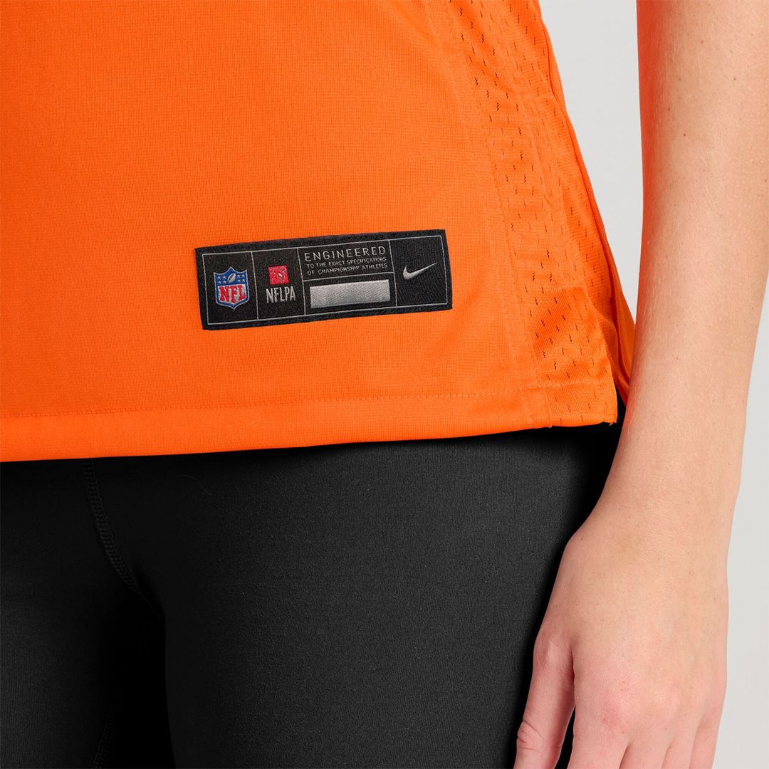 Tyler Badie Denver Broncos Women's Team Game Jersey - Orange